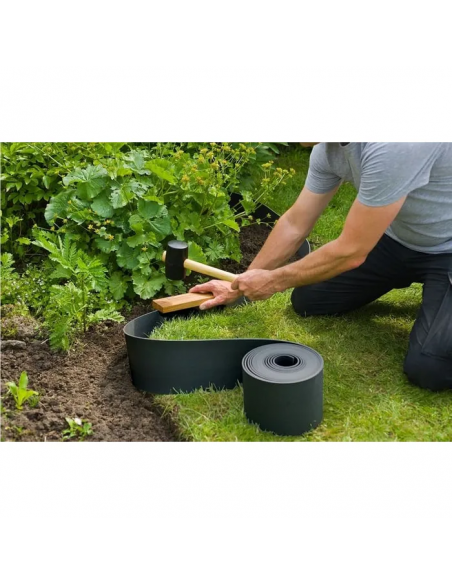 Bordure H.7,5 cm x L.10m noir - Ubbink Ubbink Bordures