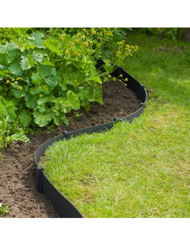 Bordure H.7,5 cm x L.10m noir - Ubbink Ubbink Bordures