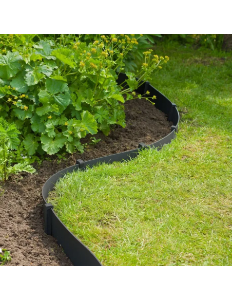 Bordure H.7,5 cm x L.10m noir - Ubbink Ubbink Bordures