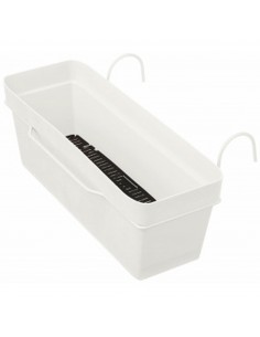 Kit Jardinière LIKE blanc 49 cm - Deroma Deroma Jardinière plastique