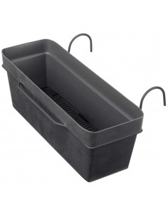 Kit Jardinière LIKE anthracite 49 cm - Deroma Deroma Jardinière plastique