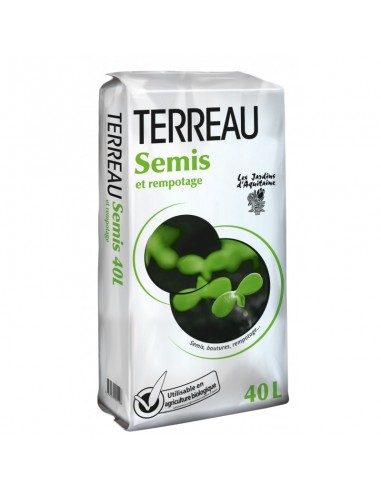 Terreau semis UAB 40L - Les Jardins d'Aquitaine Les Jardins d'Aquitaine Autres terreaux