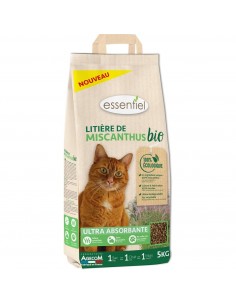 Litière Misanthus BIO 5kg - Essentiel  Litières