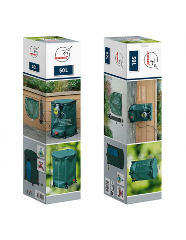 Récupérateur d'eau pliable 50L - Jardibric Jardibric Récupérateur d'eau
