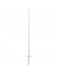 Piquet PVC basic blanc double bêche 105 cm x5 - GoSpark® GoSpark® Chevaux