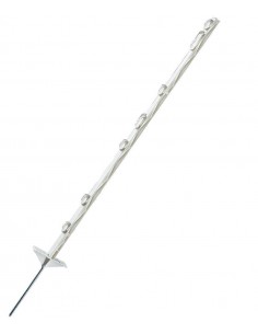 Piquet PVC basic blanc double bêche 105 cm x5 - GoSpark® GoSpark® Chevaux 2