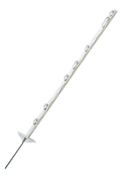 Piquet PVC basic blanc double bêche 105 cm x5 - GoSpark® GoSpark® Chevaux Piquet PVC basic blanc double bêche 105 cm x5 - GoSpark® GoSpark® Chevaux