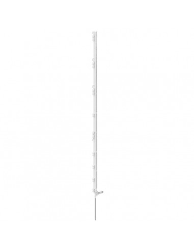 Piquet PVC basic blanc bêche moulée 147 cm x5 - Ako  Chevaux