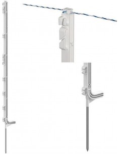 Piquet PVC basic blanc bêche moulée 147 cm x5 - GoSpark® GoSpark® Chevaux 2