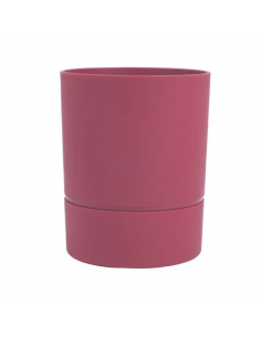 Pot rond rose Ø12,5 x H.15,5 cm Aquaduo - EDA Eda Pot à réserve d'eau
