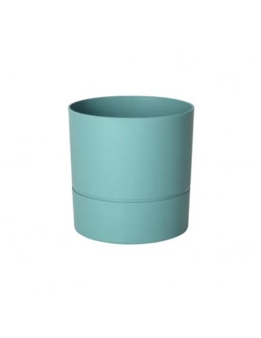 Pot rond vert menthe Ø15 x H.14,3 cm Aquaduo - EDA Eda Pot à réserve d'eau