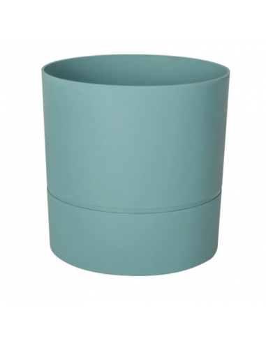 Pot rond vert menthe Ø25 x H.24,3 cm Aquaduo - EDA Eda Pot à réserve d'eau