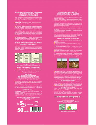 Biostimulant Plantation Micro Organisme 5kg - Fertévie  Les engrais naturels
