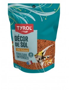 Décor de sol d'aquarium orange 800g - Tyrol Tyrol Sable et gravier d'aquarium