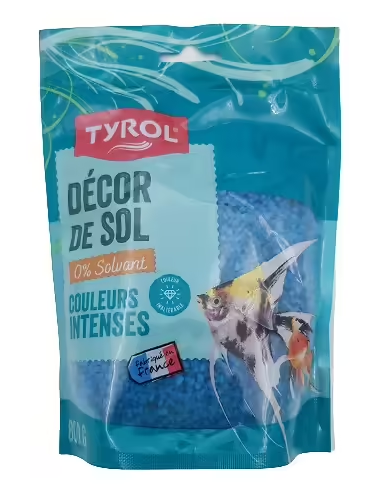 Décor de sol d'aquarium bleu 800g - Tyrol Tyrol Sable et gravier d'aquarium