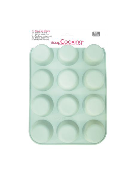 Moule 12 muffins en silicone - Scrapbooking ScrapCooking Moule & Ustensile à pâtisserie