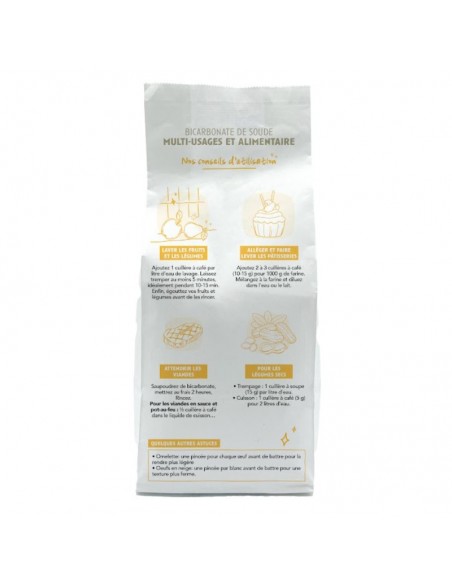 Bicarbonate de Soude Grains Fins 1kg - La Compagnie du Bicarbonate La Compagnie du Bicarbonate Produits ménagers