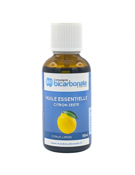 Huile Essentielle Citron 50ml - La Compagnie du Bicarbonate La Compagnie du Bicarbonate Produits ménagers