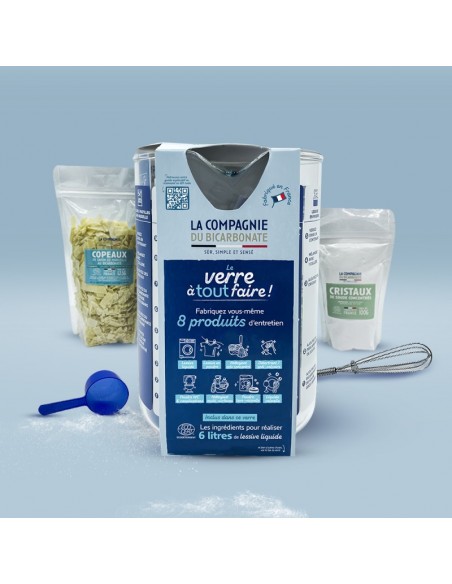 Verre doseur + kit pour fabriquer ses produits d'entretien - La Compagnie du Bicarbonate La Compagnie du Bicarbonate Produits...