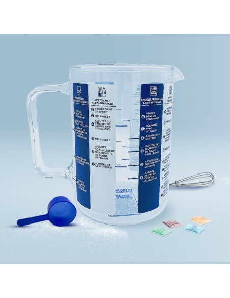 Verre doseur + kit pour fabriquer ses produits d'entretien - La Compagnie du Bicarbonate La Compagnie du Bicarbonate Produits...