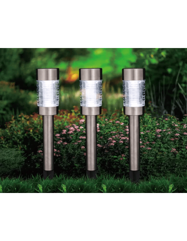 Balises solaires en plastique et verre - ECLOZ ECLOZ Spot, applique et balise