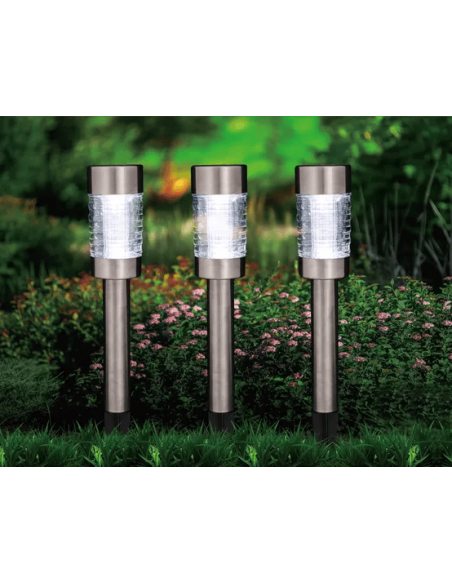 Balises solaires en plastique et verre - ECLOZ ECLOZ Spot, applique et balise