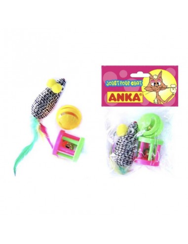 Pack 3 jouets pour chat - Anka Anka Jeux et jouet