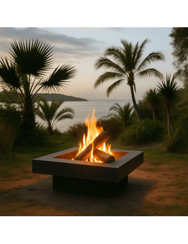 Braséro Carré - Esschert Design Esschert Design Brasero et parasol chauffant