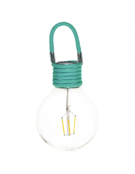 Ampoule solaire déco verre vert Ø12 cm - ECLOZ ECLOZ Guirlande, lanterne et objet décoratif