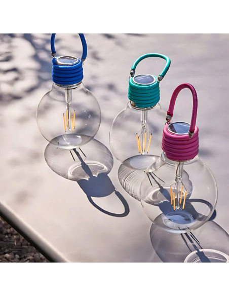 Ampoule solaire déco verre vert Ø12 cm - ECLOZ ECLOZ Guirlande, lanterne et objet décoratif