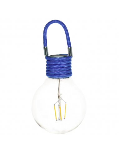 Ampoule solaire déco verre bleu Ø12 cm - ECLOZ ECLOZ Guirlande, lanterne et objet décoratif