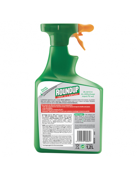 Désherbant prêt à l'emploi 1,2L - Roundup  Désherbant naturel total