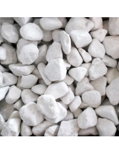 Galets roulés blancs 10/20mm 25kg  Gravier, gravillon et galet