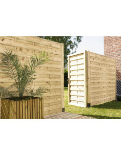 Panneau écran bois LUCAS L.180 x l.180 cm - Forest Style Forest Style Clôture et palissade 2