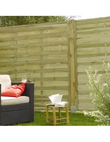 Panneau écran bois LUCAS L.180 x l.180 cm - Forest Style Forest Style Clôture et palissade