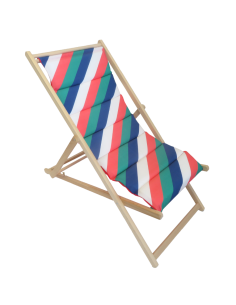 Chilienne bois amovible avec têtière "Multicolore" - ECLOZ ECLOZ Relax, transat et bain de soleil