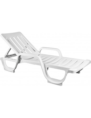Bain de soleil MALIBU blanc  Relax, transat et bain de soleil
