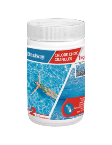 Chlore Choc granulés 1kg - Bestway® BestWay Produit d'entretien piscine