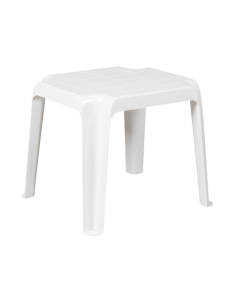 Table d'appoint plastique Marbelha blanche  Table basse de jardin