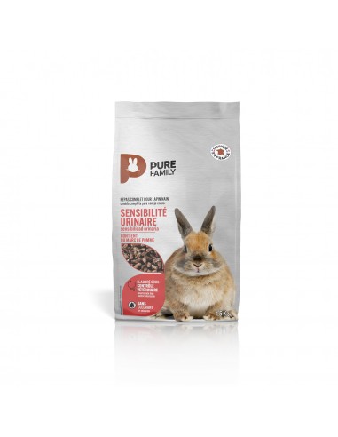 Aliment Lapin nain sensibilité urinaire 1,5kg - Pure Family Pure Family Aliment complet