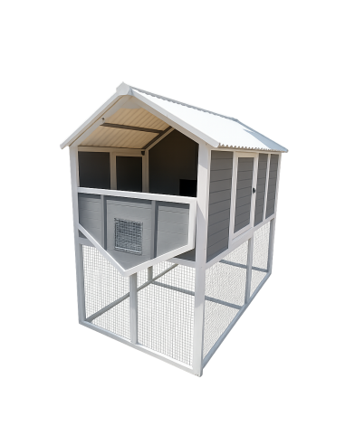 Poulailler Huguette l.128 x l.20,83 x H. 183 cm...
