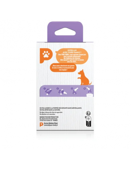 Sac à crottes x60 grand chien - Pure Family Pure Family Hygiène