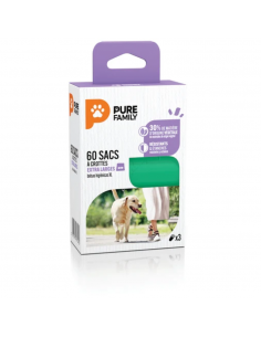 Sac à crottes x60 grand chien - Pure Family Pure Family Hygiène