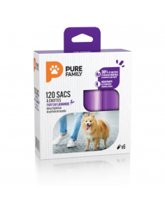 Sac à crottes x120 lavande - Pure Family Pure Family Hygiène