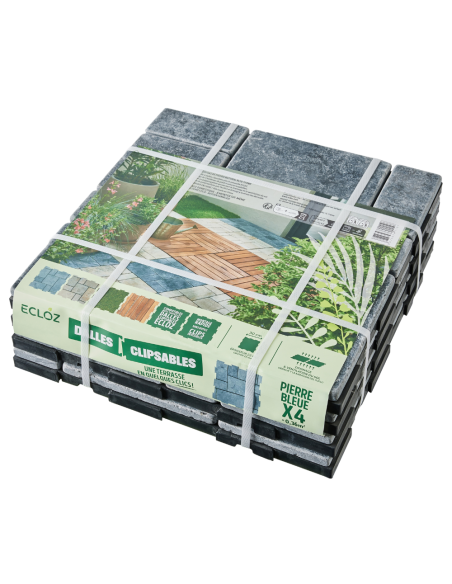 Dalle clipsable pierre grise x4 - ECLOZ ECLOZ Dalle et caillebotis Dalle clipsable pierre grise x4 - ECLOZ ECLOZ Dalle et caillebotis