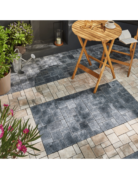 Dalle clipsable pierre grise x4 - ECLOZ ECLOZ Dalle et caillebotis Dalle clipsable pierre grise x4 - ECLOZ ECLOZ Dalle et caillebotis