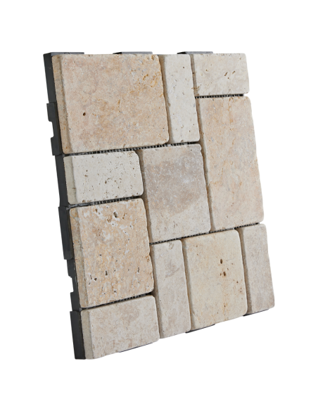 Dalle clipsable pierre blanche x4 - ECLOZ ECLOZ Dalle et caillebotis Dalle clipsable pierre blanche x4 - ECLOZ ECLOZ Dalle et caillebotis