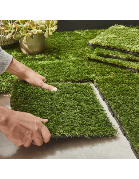 Dalle clipsable gazon x4 - ECLOZ ECLOZ Dalle et caillebotis Dalle clipsable gazon x4 - ECLOZ ECLOZ Dalle et caillebotis