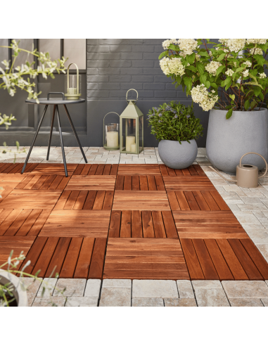 Dalle clipsable bois x4 - ECLOZ ECLOZ Dalle et caillebotis