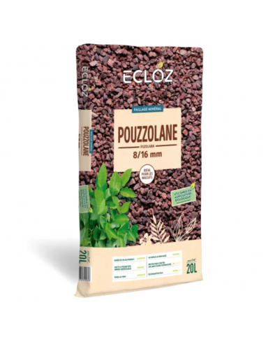 Pouzzolane 20L - Calibre 8/16mm - ECLOZ ECLOZ Amendement des sols